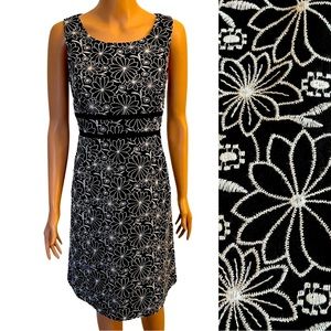 NWT Talbots black and white dress.